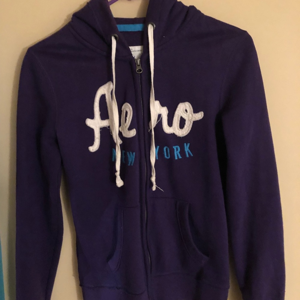 Purple Aeropostale hooded sweater